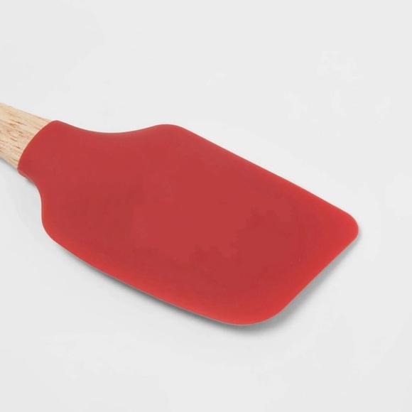 Silicone Spatula Detailed with Santa Laugter “ Ho Ho Ho Handle Xmas Holiday - Picture 2 of 5